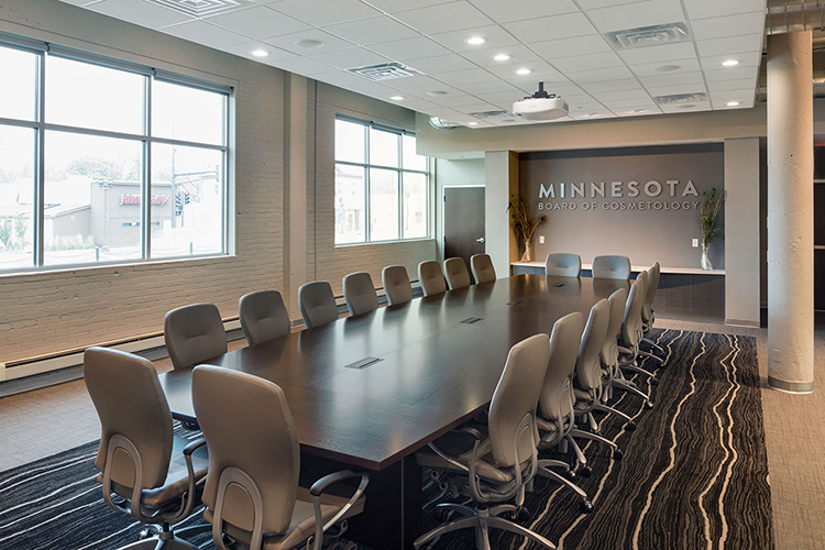 view of remodeled conference room at 1000 University