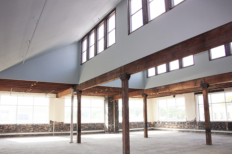 image of the original timber ceilings at 1000 University