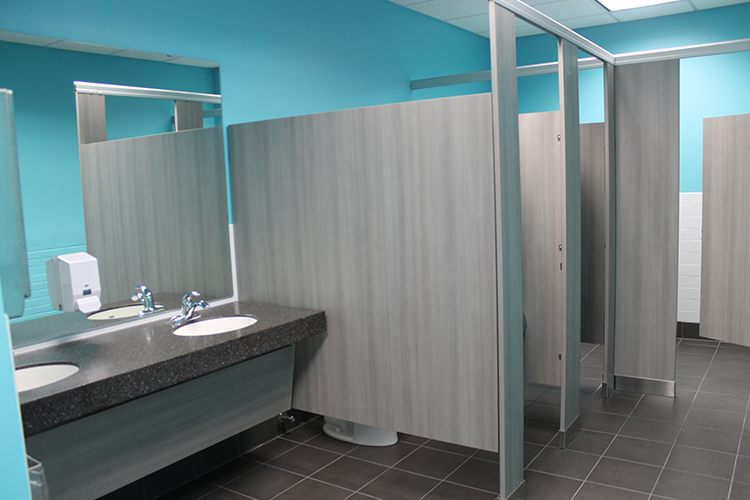 image of remodeled restroom at 1000 University
