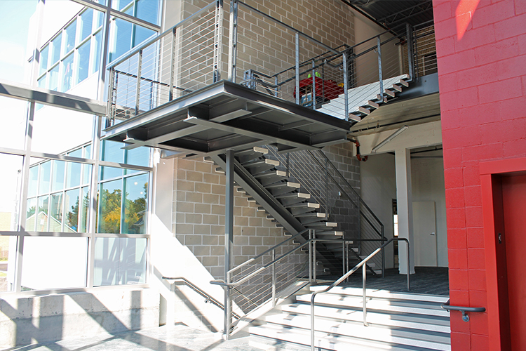 image of open staircase at 1000 University
